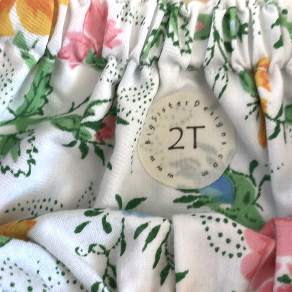 Floral skirts - handmade (set of two) size 2T - Picture 3 of 12